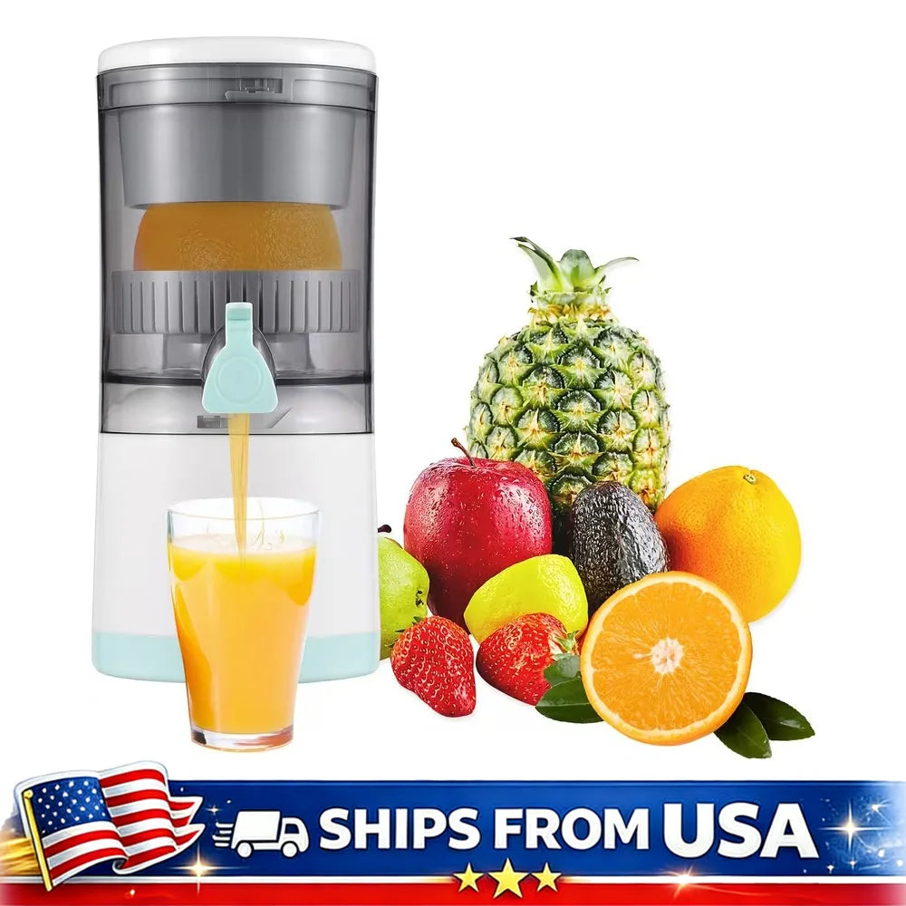 Portable Electric Juicer Rechargeable Citrus Press USB Charging Orange Lemon Squeezer with Cleaning Brush Fresh Juice
